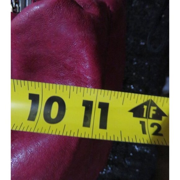 Botkier Bianca Red Italian Distressed Leather Satchel Weekender Duffle - Picture 14 of 14